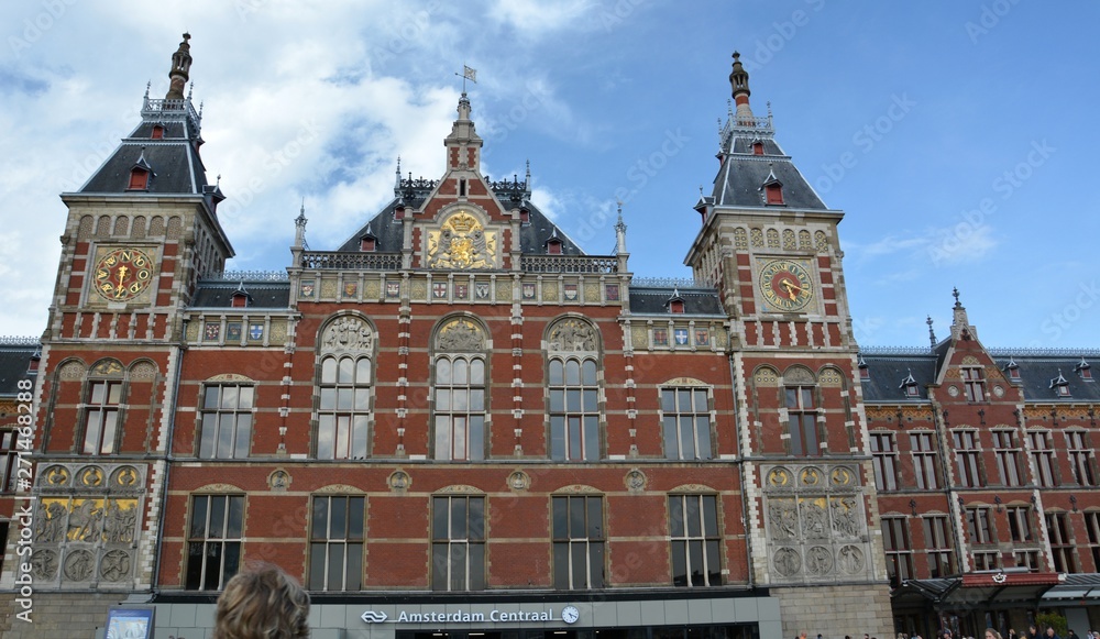 Amsterdam Centraal Station of May 8, 2015, Netherlands