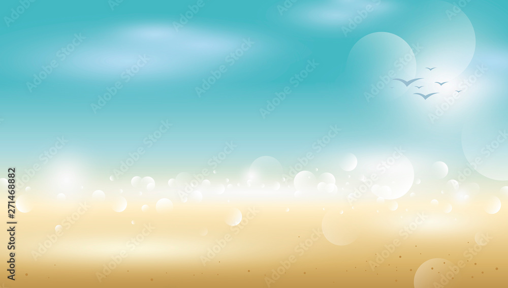 Abstract tropical summer background of blur beach vector illustration Abstract tropical summer background of blur beach vector illustration
