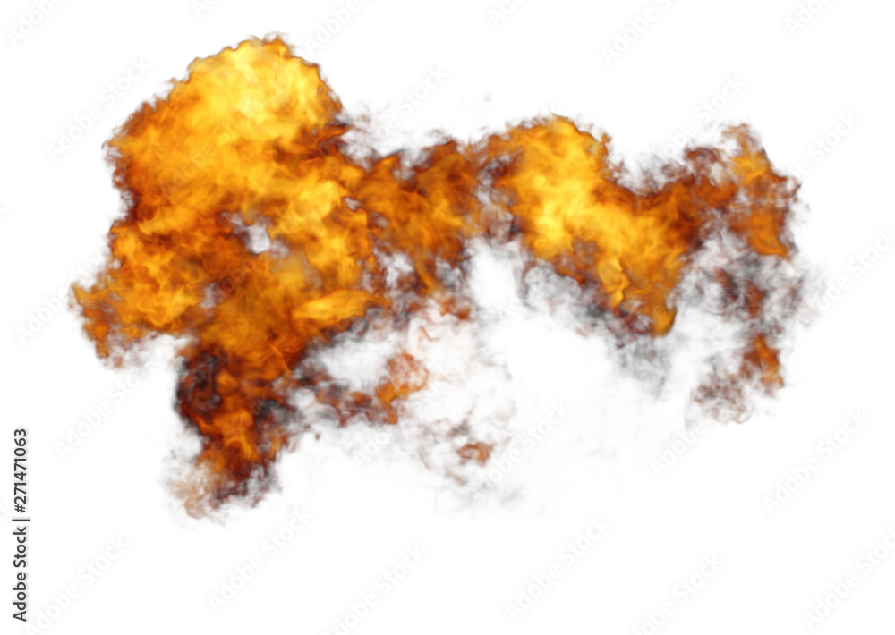 Fire Flames Isolated On White Background Fire Flames Isolated On White Background