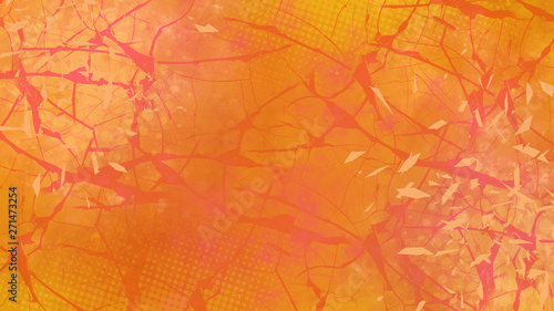 Abstract geometric background for design. Braun and orange digital wallpaper. © Kei