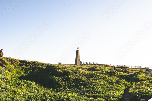 beautiful view to ocean greens and lighthouse © Mariana