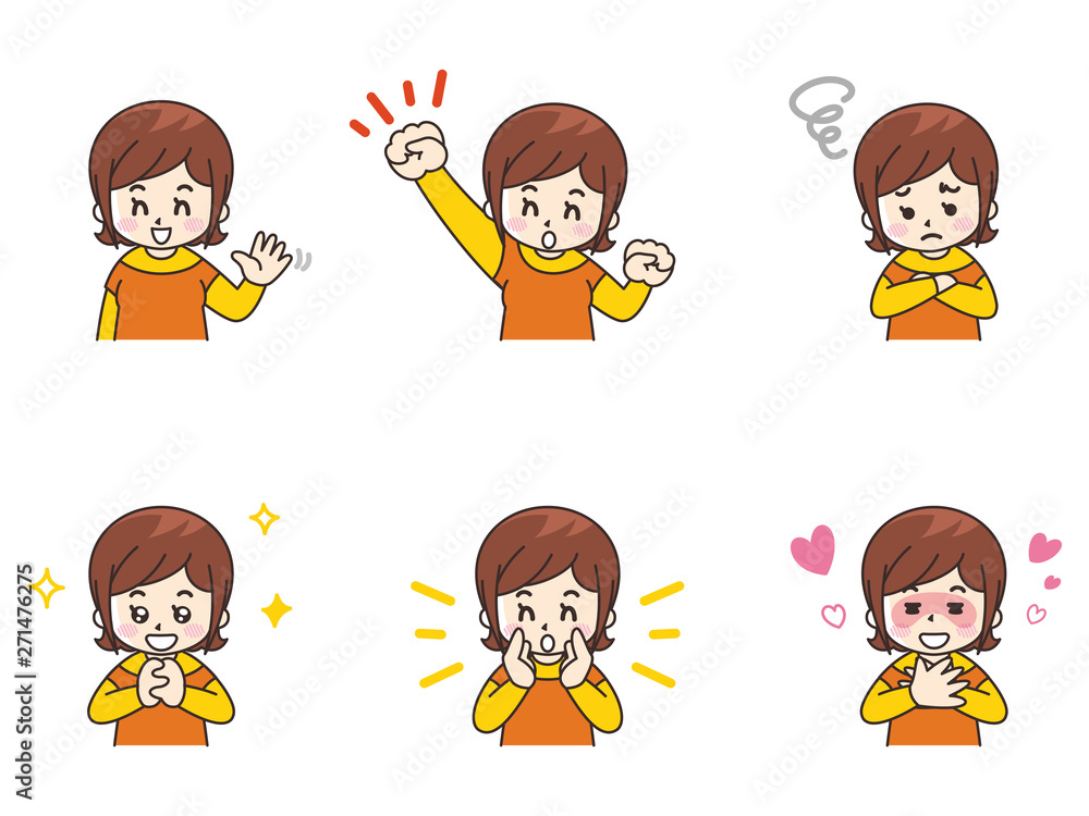 若い女性セット02