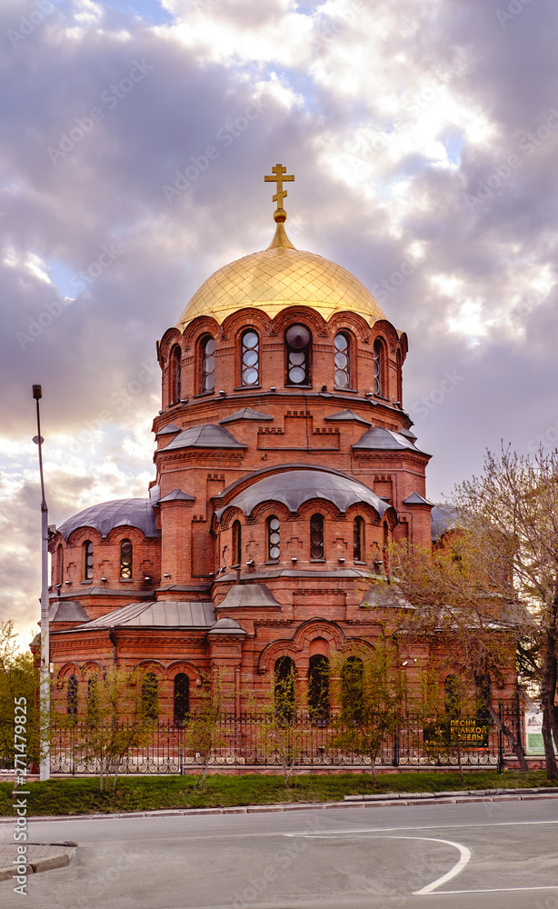 Alexander Nevsky Cathedral is the Orthodox Cathedral in Novosibirsk, Russia.