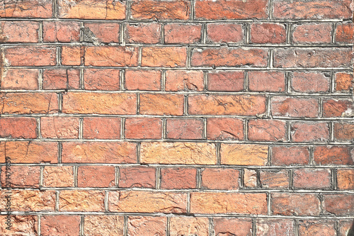 the texture of the brickwork