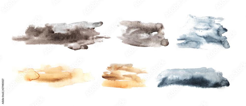 Set of watercolor backgrounds Set of watercolor backgrounds