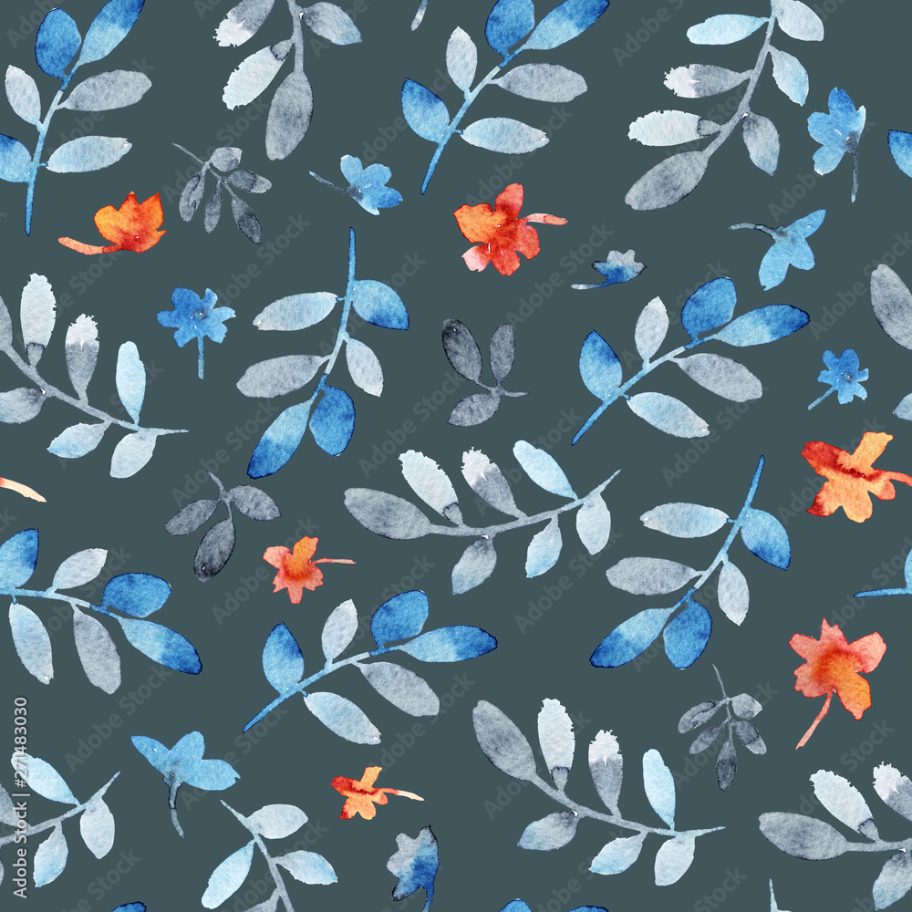 Watercolor floral pattern