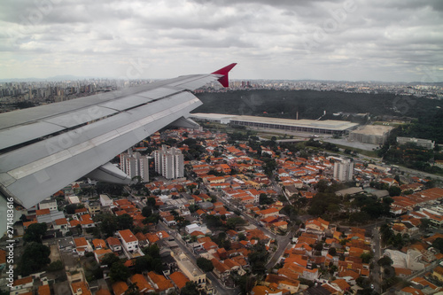 Chega da ao aeroporto de congonhas no centro de São Paulo, Brasil photo