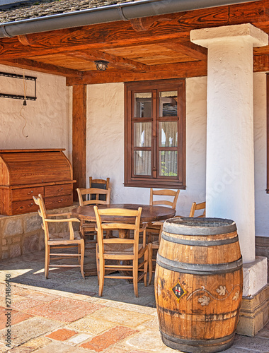 Traditional wine cellar in Villány