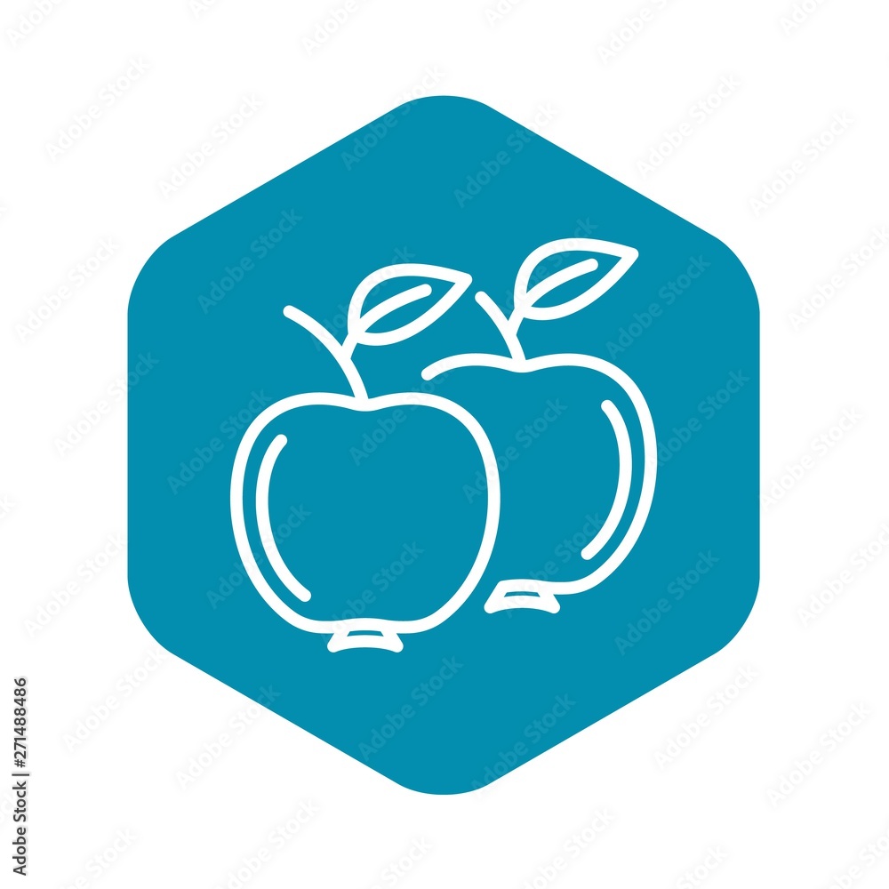 Apples icon. Outline apples vector icon for web design isolated on white background Apples icon. Outline apples vector icon for web design isolated on white background