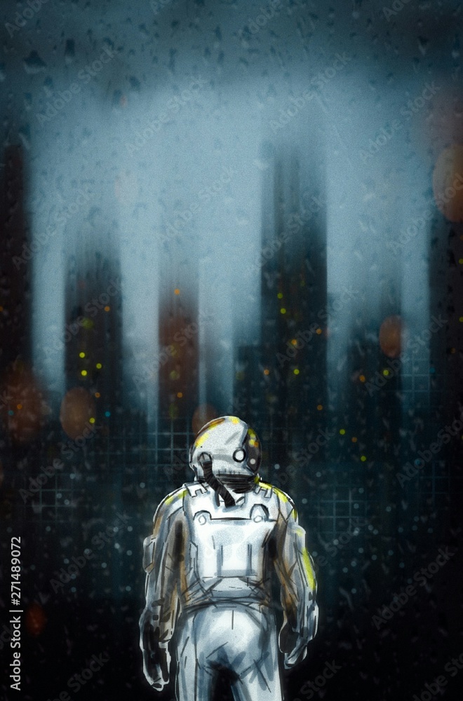 Fototapeta premium Lost traveler