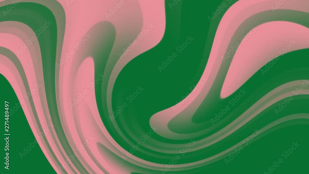 4k abstract background animation of curved green and pink moving stripes. Looped animation. 4k abstract background animation of curved green and pink moving stripes. Looped animation.