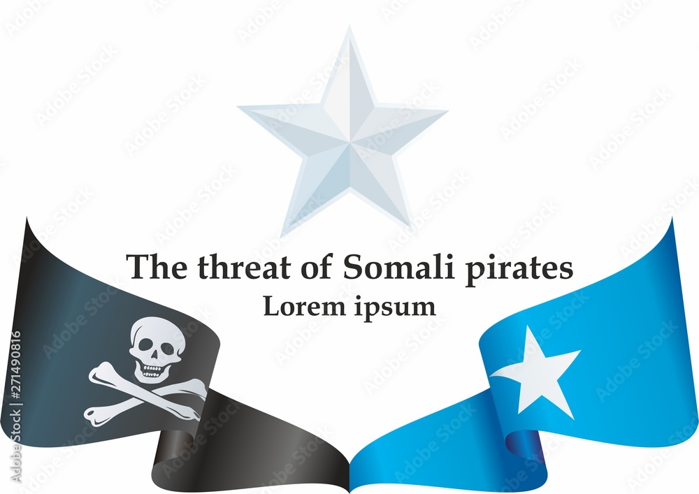 Somali pirates flag set, News about another incident with Somali