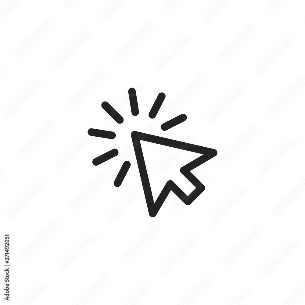 line cursor icon vector in trendy flat style isolated on white background. cursor icon page symbol for your web site logo design inspiration line cursor icon vector in trendy flat style isolated on white background. cursor icon page symbol for your web site logo design inspiration