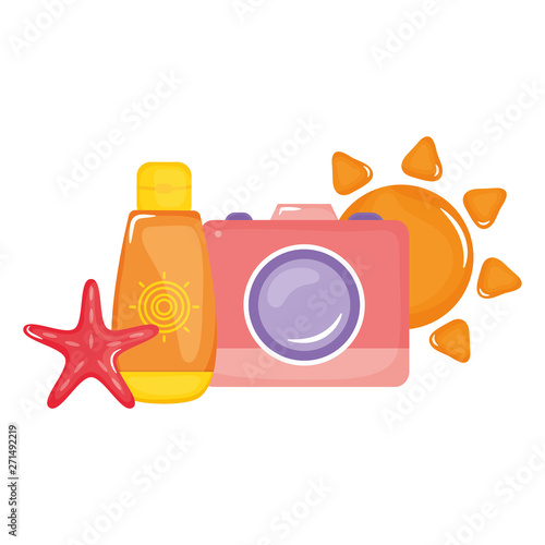 camera photographic with blocker solar bottle