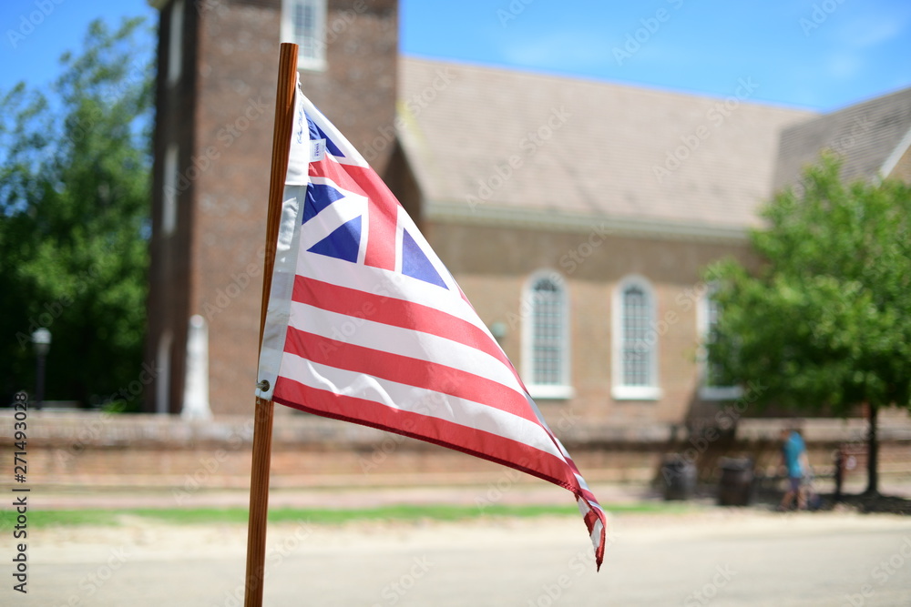 The Continental Colors aka the "Grand Union Flag" Stock Photo | Adobe Stock