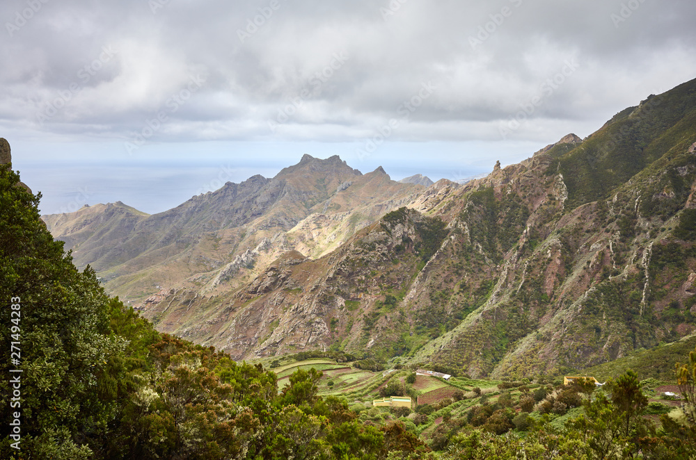 Scenic mountain landscape of Tenerife, Spain