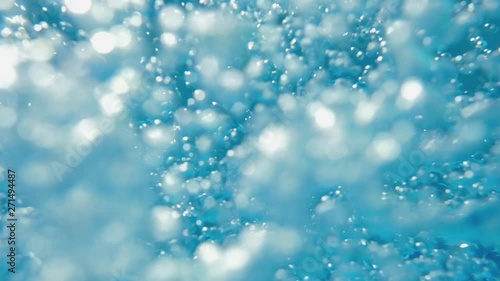 Wallpaper Mural Bubbles rising to the surface. Slow motion. Air bubbles in clear blue water (underwater shot), good for backgrounds Torontodigital.ca
