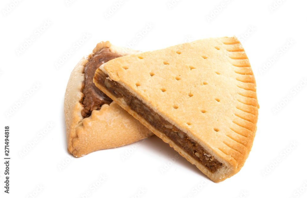 swiss nut cake isolated swiss nut cake isolated