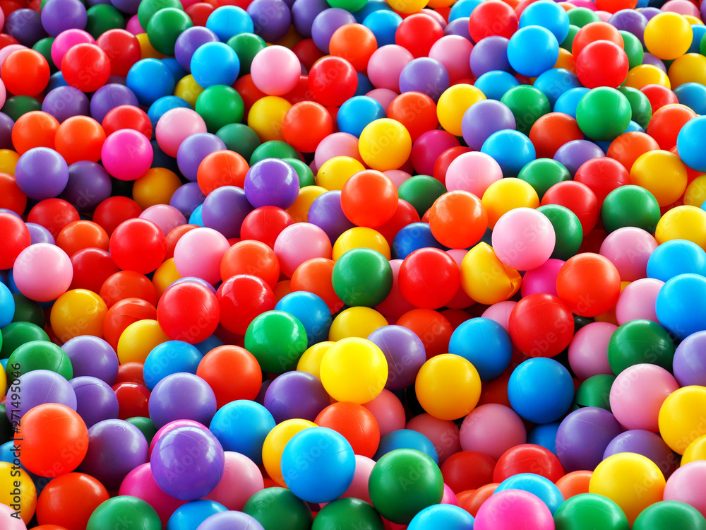 Multicolored Balls in a Ball Pool Multicolored Balls in a Ball Pool