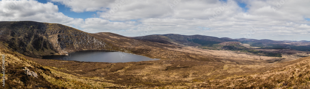 Panorama of Lough Ouler in Wicklow Mountains Panorama of Lough Ouler in Wicklow Mountains