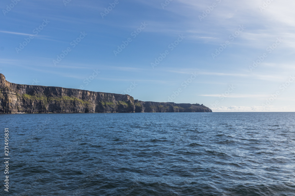 Wide angle shot of the cliffs of moher Wide angle shot of the cliffs of moher