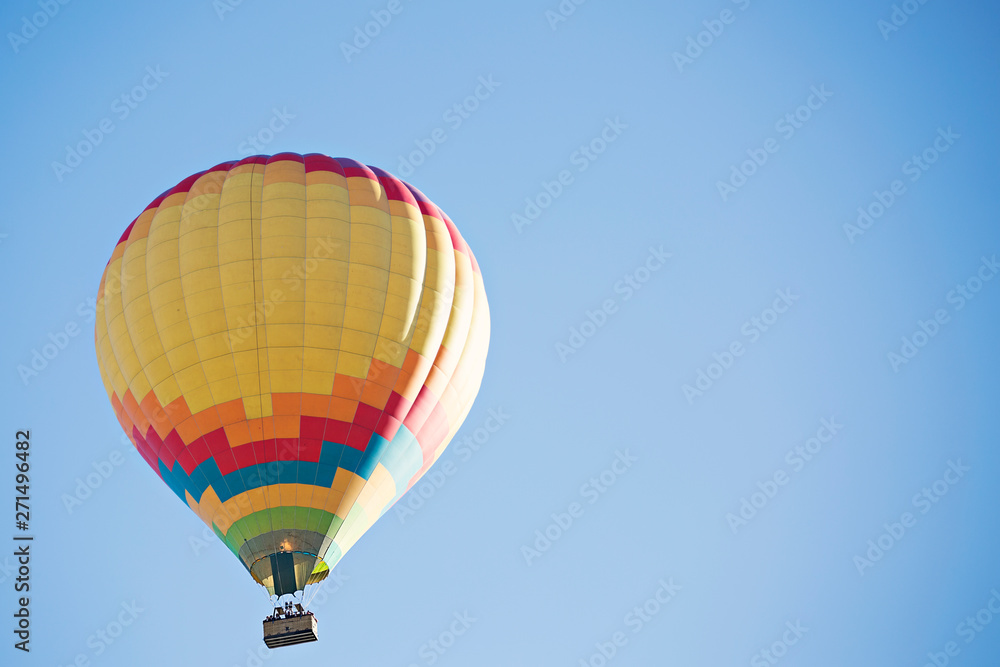 Naklejka premium Colorful Hot Air Balloons Flying in Sky 