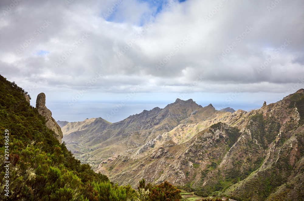 Scenic mountain landscape of Tenerife, Spain