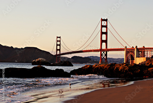 golden gate bridge in san Francisco with water