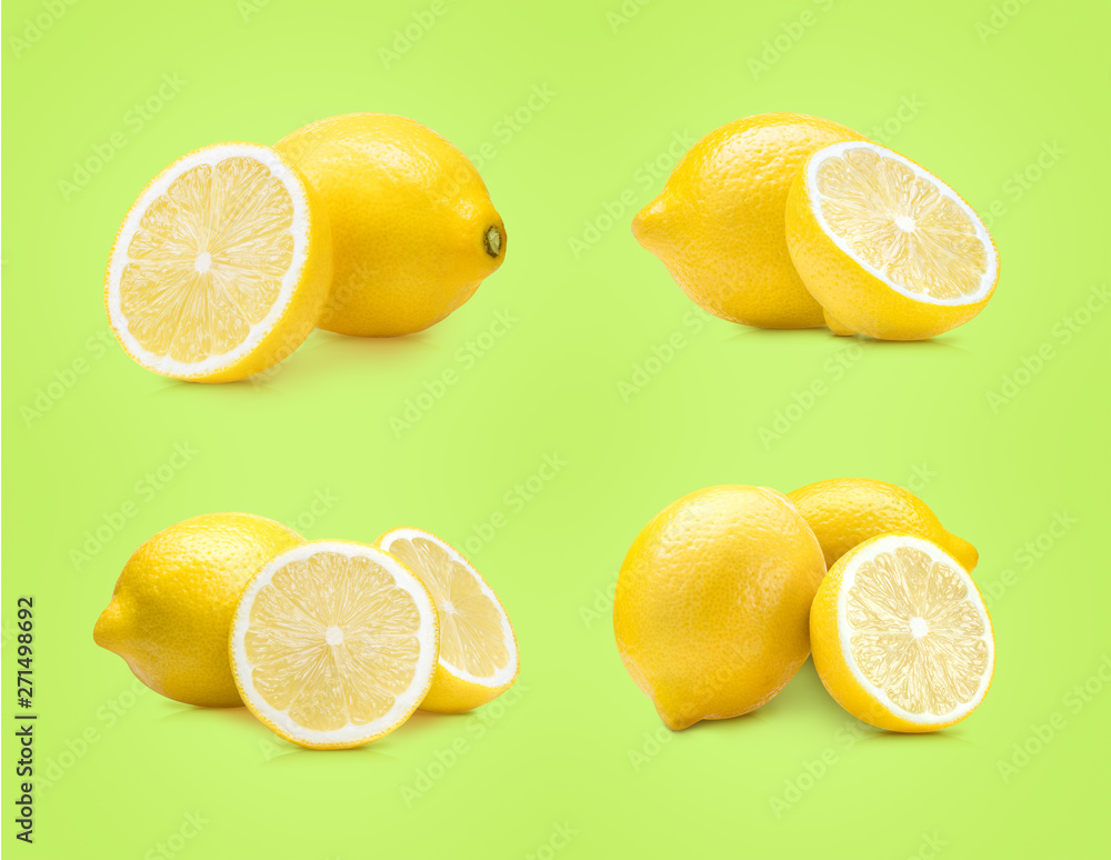 Lemon fruit set Lemon fruit set