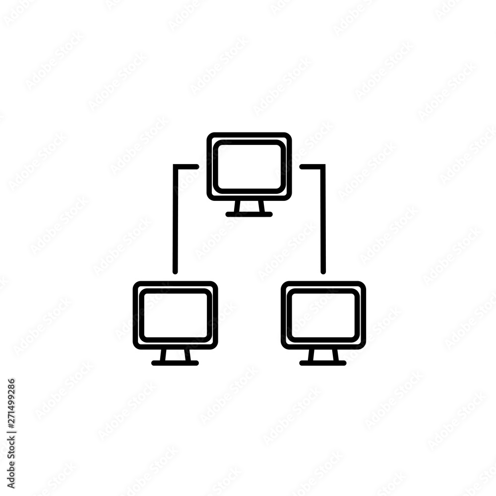 Computer Server simple vector icon