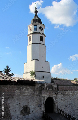 Clock Tower (Sahat Tower) at Belgrade Fortress and Kalemegdan Park © Ambasador
