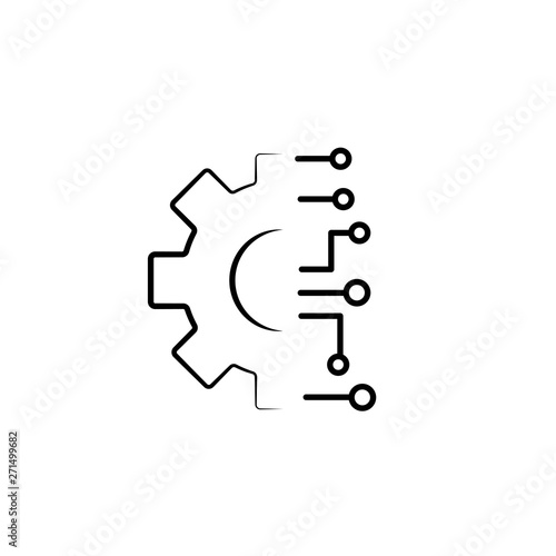 Project management vector icon. filled flat sign for mobile concept and web design. Hub and spokes and gear solid icon. Symbol, logo illustration. Pixel perfect vector graphics