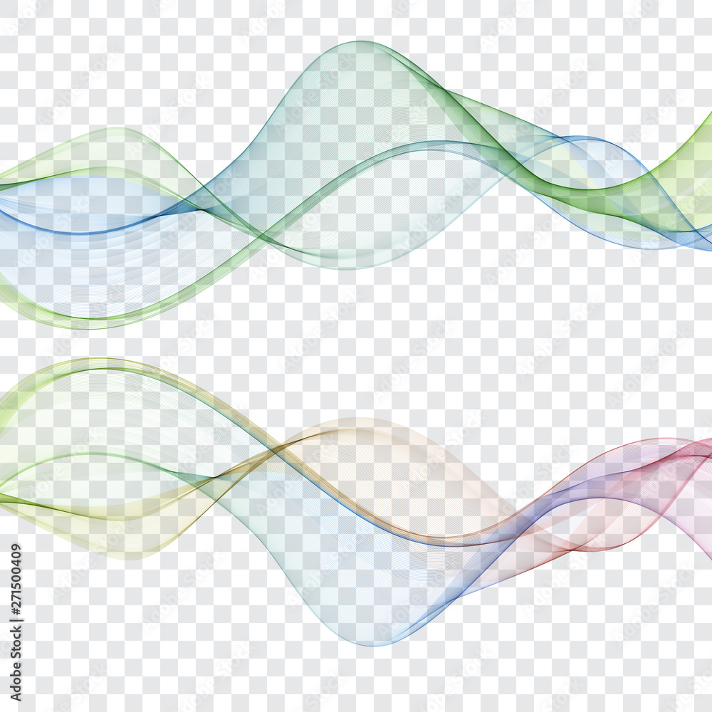 Wavy wave lines with blue hues. Design element Wavy wave lines with blue hues. Design element