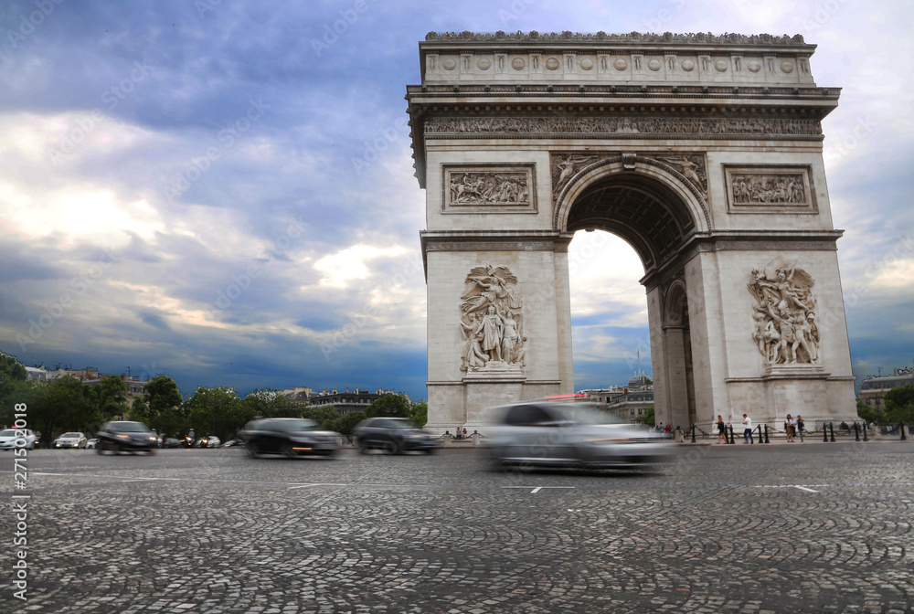 Vue de L'arc de Triomphe, Paris (France)