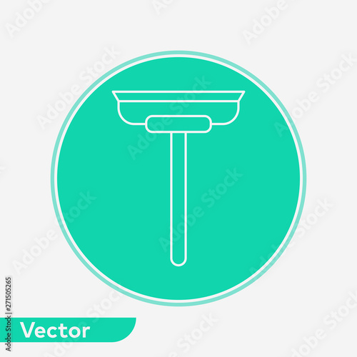 Glass scraper vector icon sign symbol