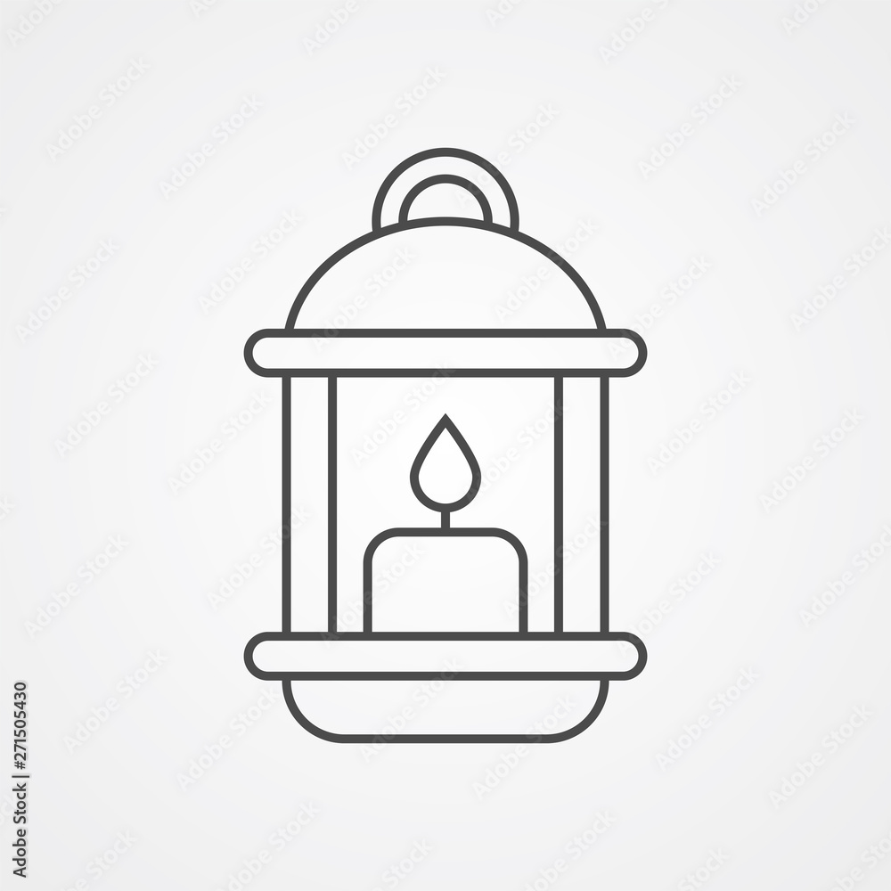 Lantern vector icon sign symbol Lantern vector icon sign symbol