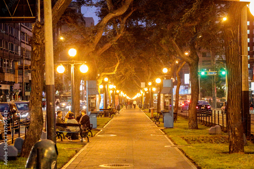 Miraflores Lima City lights