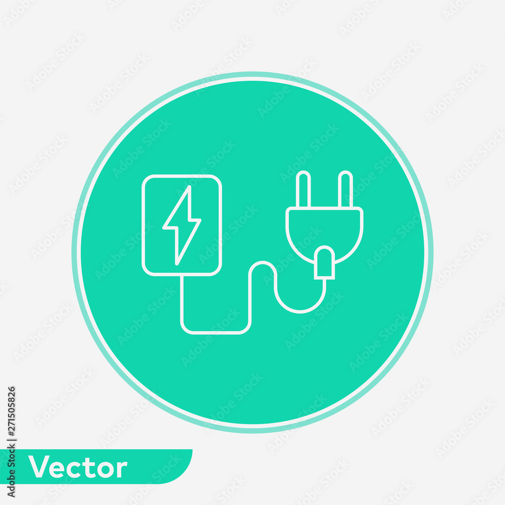 Plug vector icon sign symbol Plug vector icon sign symbol