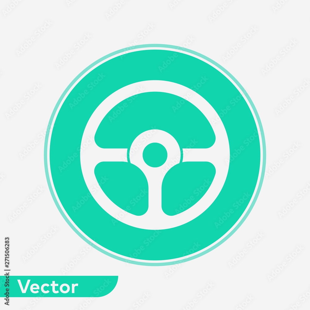 Steering wheel vector icon sign symbol Steering wheel vector icon sign symbol