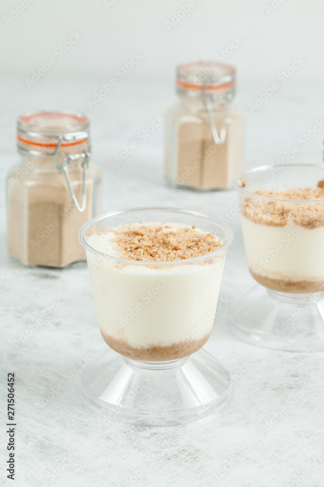 pastry - tasty dessert made with cookies pastry - tasty dessert made with cookies