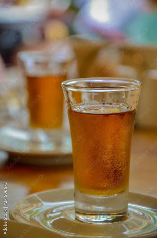 Traditional Georgian pomace brandy called chacha, also known as grape vodka or Georgian grappa Traditional Georgian pomace brandy called chacha, also known as grape vodka or Georgian grappa