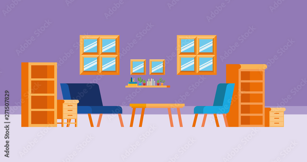 Home study room with books design Home study room with books design