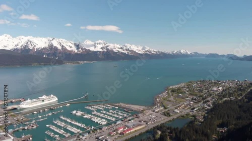 Mountain top views from Seward Alaska 