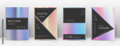 Flyer layout. Black lively template for Brochure, 