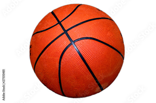 Basketball on white with space for text © ProMicroStockRAW