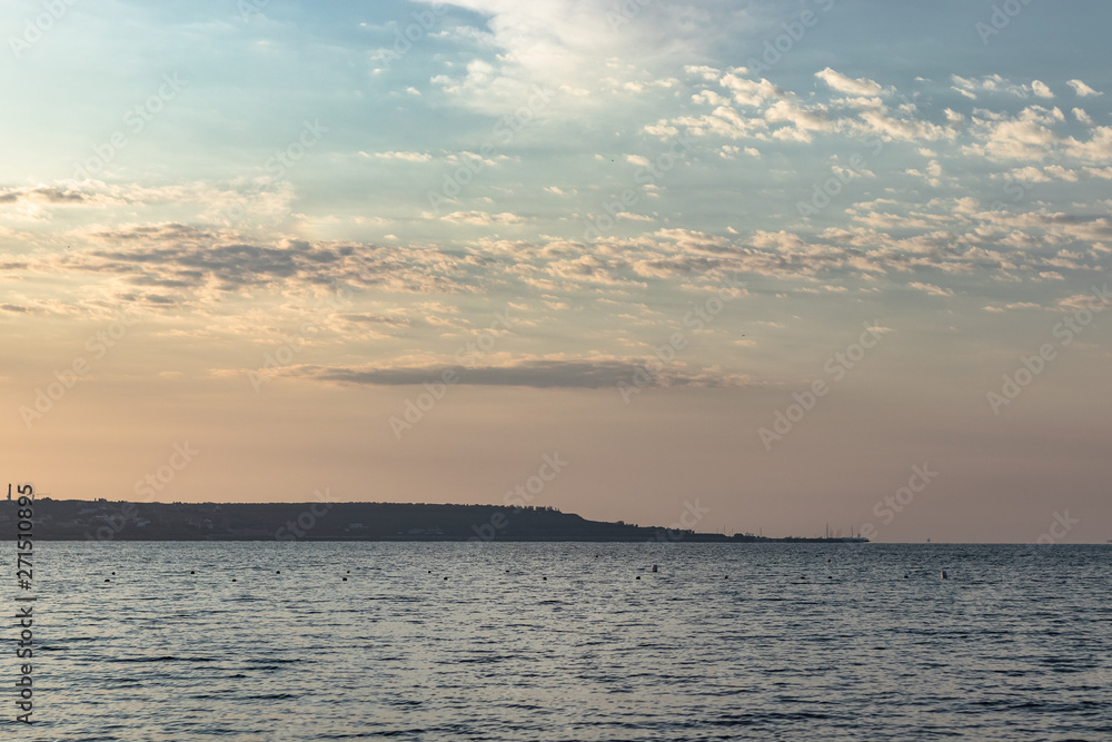 sunset over the sea