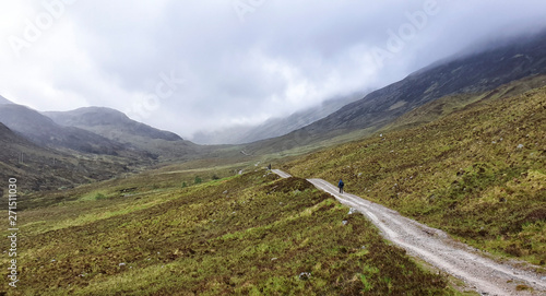 West Hiland Way Track, landscape between Kinlochleven and Fort William, long distance hike - Scotland, UK