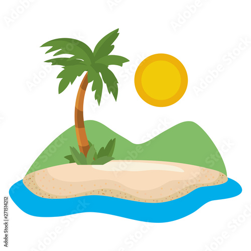 Palm tree of summer season design