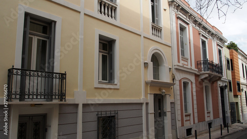 Altstadt von Athen  Fassaden in der Plaka