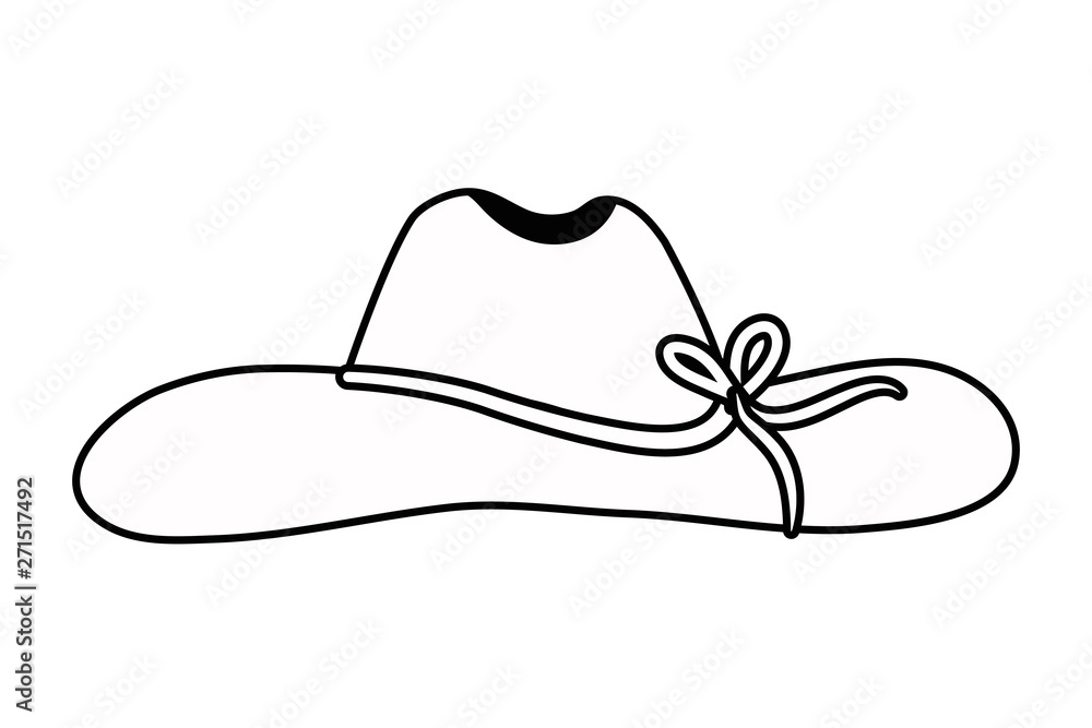 Isolated summer hat design vector illustration Isolated summer hat design vector illustration